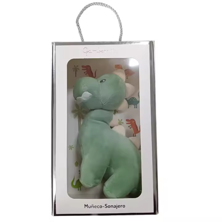 Gamberritos Muñeco Sonajero Ciervo y Dinosaurio: Juguetes Adorables para Bebés. - 1