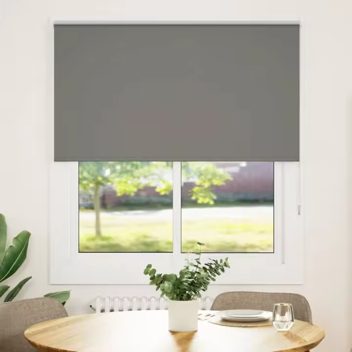 Estor Enrollable Opaco gris 130x175 cm Tela Ancho 126,6 cm - 1