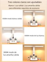 Lámpara De Mesa LED Doble Cabezal Multifuncional Plegable Con Calendario Y Reloj USB Para Lectura En La Habitación Luz De Noche Lateral - details 4