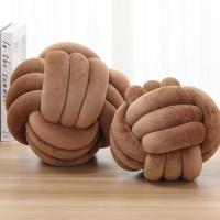 Cojín Decorativo En Forma De Bola De Trenzado Hermoso Cojín De Silla De Plush Suave Para Sala De Estar Estilo Americano - details 4