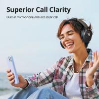 Tronsmart SoundFii Q20 Auriculares Inalámbricos Over-Ear con Cancelación Activa de Ruido, Sonido Excepcional y Bajas Profundas, Bluetooth 5.3, 60 horas de Autonomía, Llamadas Claras, Personalización de Ecualización vía App, Perfectos para viajes, commutes - details 6