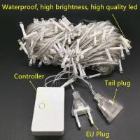 Luces De Cadena LED Para Año Nuevo EU Plug 2026 Decoración De Calle Exterior Navidad Fiesta Bodas Luces De Navidad Multicolor Blanco Cálido - details 3
