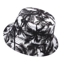 Sombrero De Barril De Algodón Para Hombres Y Mujeres Estampado De Palma Decorativo Casual Para Exterior Y Calle Sombreros De Pescador Panama Sol - details 5