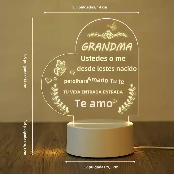 Lámpara 3D Para Dormitorio Decoración De Habitación Avatar Regalo De Cumpleaños Fiesta Iluminación Nocturna LED USB - 1