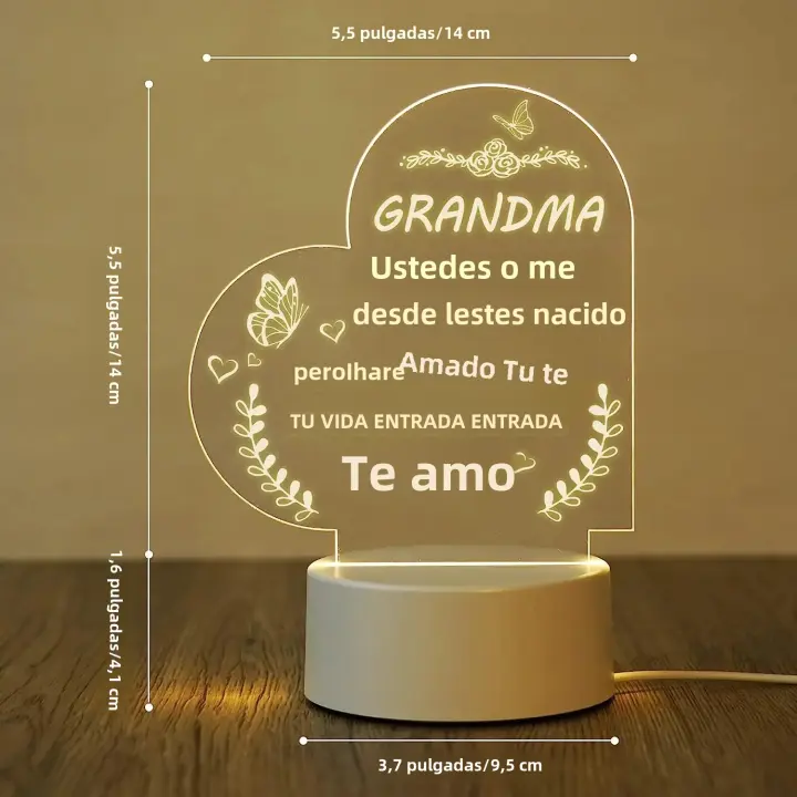 Lámpara 3D Para Dormitorio Decoración De Habitación Avatar Regalo De Cumpleaños Fiesta Iluminación Nocturna LED USB - 1