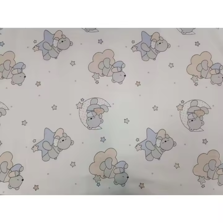 No Application Tela por Metro para Hacer Visillo Estampado Traslucido - 280cm - 1