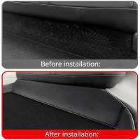 Alfombra Protectora De Asiento Trasero Para Tesla Model Y Model 3 Highland Cuero Completo Alrededor De Asiento Anti- Suciedad Tapete De Patada Accesorios De Coche - details 1