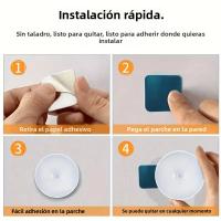 Lámpara De Noche Sensor De Movimiento LED Inalámbrica Para Dormitorio Escaleras Armario Y Decoración De Habitaciones Incluye Batería Recargable - details 6