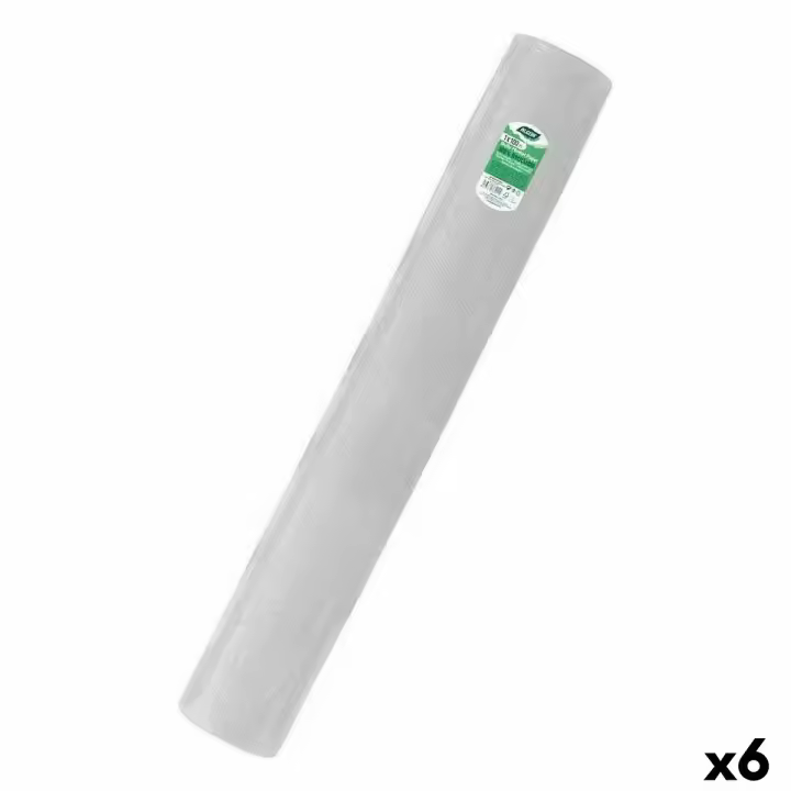 Mantel en rollo Algon Desechables Blanco 1 x 100 m (6 Unidades) - 1