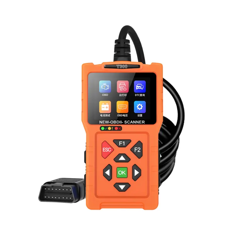 ZC Escáner T300 OBD2 Lector de códigos de estado I/M Modo 6 Modo 8 Herramienta de escaneo Información de ECU Datos en vivo Probador de sensor de O2 Búsqueda de DTC Prueba de batería Actualización de software - 1