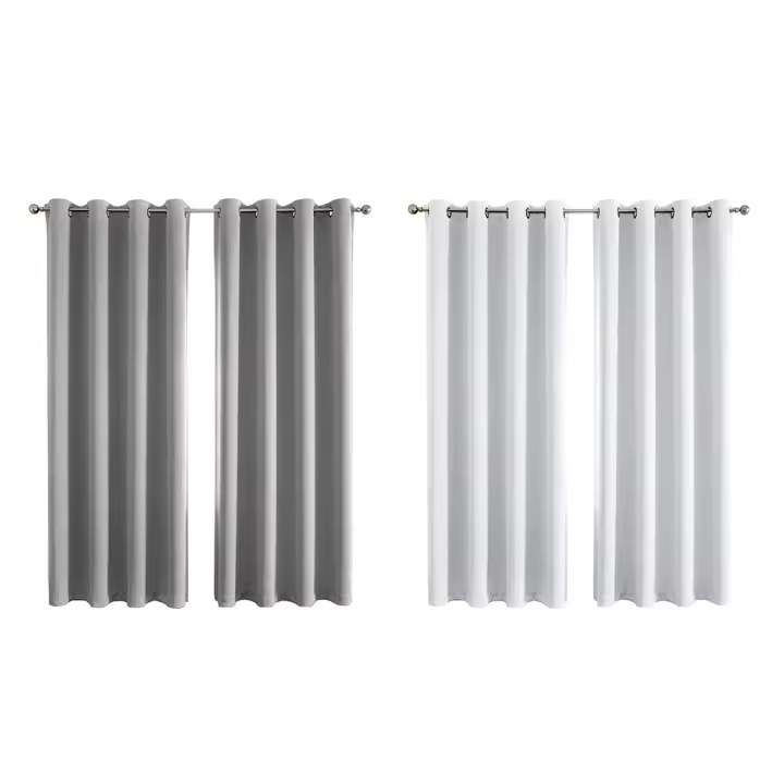 Paquete de 2 cortinas opacas alto x ancho 240 x 140 cm - 1