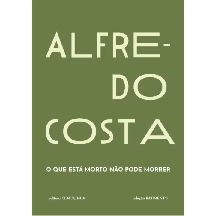 Libro ALFREDO COSTA: O QUE ESTÁ MORTO NÃO PODE MORRER. Editorial EDITORA CIDADE NUA Año 2022 Autor Costa, Alfredo ISBN 9789895319640 - 1