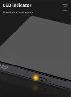 ROUHONG Emulador De CD DVD Externo USB 2.0 Slim Para Laptops Y PCs De Escritorio Lectura Y Grabación De DVD-RW Compatible Con Windows 7/8/10 - details 2