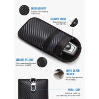 Bolsa Faraday Para Llave De Coche Protector De Caja De RFID Bloqueador De Señal Anti-Robo De Doble Capa De Fibra De Carbono - details 7