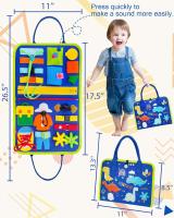 Juguete Educativo Para Bebés Montessori Con Botones Tablero De Actividades Para Niños Pequeños Fomenta Los Habilidades De Mano-Ojo Y Aprendizaje Viajero - details 23