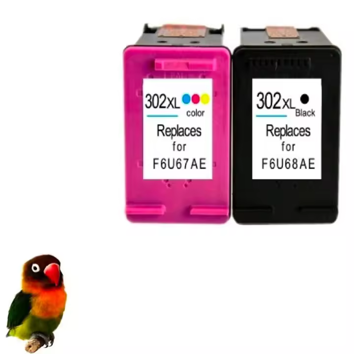 HP 302XL Officejet 4654 3830 3834 4650 Deskjet 2130 3630 1110 - Pack 2 Tintas Compatibles Negro y Tricolor Alta Capacidad - 1