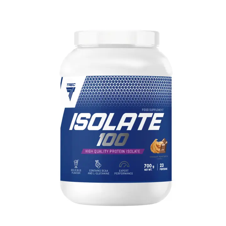 PROTEÍNA ISOLATE AISLADA 100, 2Kg, Varios Sabores, TREC NUTRITION - Proteína de Suero de Alta Calidad para el Crecimiento y Mantenimiento Muscular - 1
