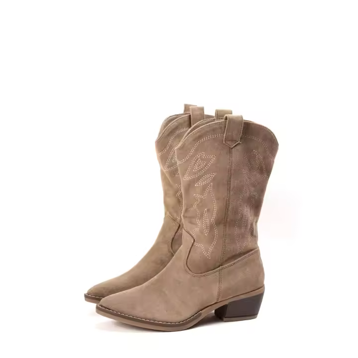 Bota de Mujer Estilo Campero Media Caña Teovel K5050 - 1