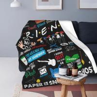 Manta De Franela Con Colección De La Serie De TV Friends Ropa De Cama Colcha De Oficina Perk Central Portátil Ligera Para Adultos Estilo Moderno - details 5