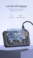 Cámara De Endoscopia Industrial INSKAM 1080P Pantalla IPS De 4.3 Pulgadas Lente Única IP67 Impermeable Con 8 LEDs Para Inspección De Tubos Y Coches - details 4