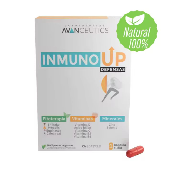 Avanceutics InmunoUp - Complemento alimenticio, vitaminas naturales, inmunidad, vitamina c, vitamina b - 1