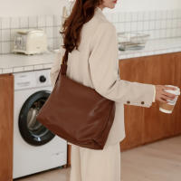 Bolso De Hombro Para Mujer Estilo Vintage En Cuero PU Gran Capacidad Casual Bolso Cruzado De Moda Tote Shopper Pillow Design - details 17
