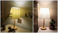 Lámpara De Mesa LED Plegable DIY Nórdica Con Luz Nocturna USB 5V 220V Decoración De Ambiente Para Dormitorio Luz Nocturna De Hogar - details 0