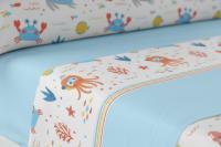 Juego de Sábanas Pirineo Infantil 3 Piezas Conejos y Oceanos Miracle home - details 2