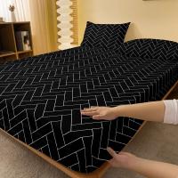 Manta De Cama Sanded Para Hombres Y Mujeres Estilo Simple Y Moda Impresión Four Seasons Para Hogar Y Hotel Material 100% Poliéster Geométrico - details 2