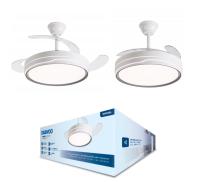 DAEWOO PREMIUM VENTILADOR DE TECHO CON LUZ 42/106D BLANCO -ASPAS RETRACTILES-MOTOR 30W LED 35W-3 TEMP REGULABLES DIMMABLE 6VELOCIDADES ULTRASILENCIOSO,FUNCION VERANO/INVIERNO -CONTROL APP,TEMPORIZADOR CALIDAD 100% GARANTIZADA - details 2