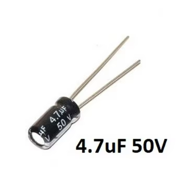 10x CONDENSADOR ELECTROLITICO 4,7uF 50v 105º C - 1