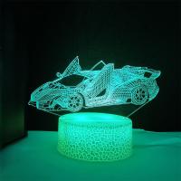 Lámpara De Noche En Forma De Coche Con Ilusión 3D LED Para Niños 16 Colores Con Control Remoto Decoración Para Dormitorio Regalo De Navidad Y Cumpleaños - details 3