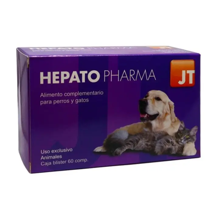 JT Hepato Pharma Protector Hepático Comprimidos para Perros y Gatos  Protector Hepático - 1