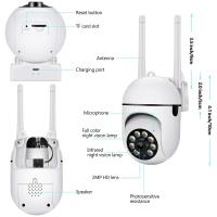 Cámara IP De Seguridad Exterior Wifi 1080P 2.4G Con Zoom 4X Monitorización Inalámbrica Alarma De Movimiento Protección Y Vigilancia Doméstica Impermeable - details 9