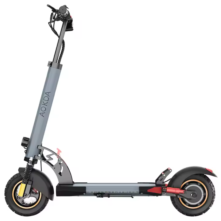 Aokda A1 Patinetes Electricos Adultos Plegable Scooter Freestyle, Motor De 800w, BateríA De Bicicleta EléCtrica 48v 12.5ah, NeumáTicos 10 Pulgadas Todo Terreno, Velocidad MáXima De 45km/H, Alcance MáXimo De 25km, Freno De Disco Ebike - 1