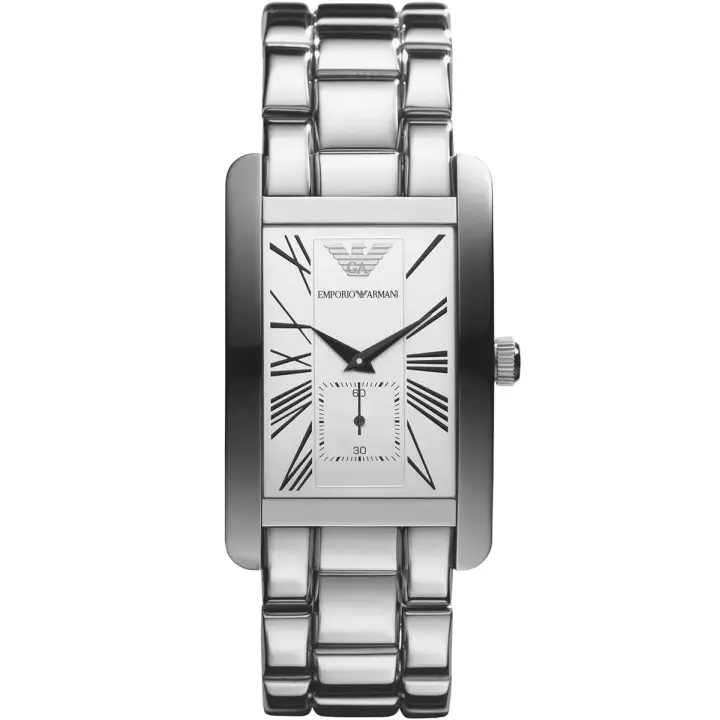 Emporio Armani Reloj hombre AR0145, con calendario, Incluye Caja Original, Diámetro: 29MM - 1