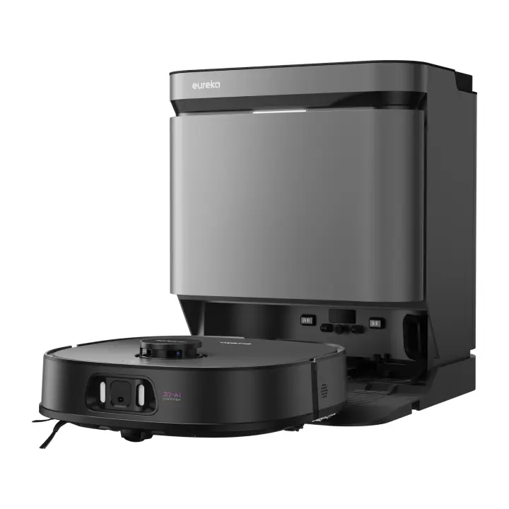 Eureka J15 Pro Ultra, Robot Aspirador y Friegasuelos con Succión de 16.200Pa, Anti-Enredos y Lavado con Agua Caliente - Negro - 1