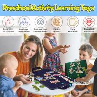 Tablero De Historias Para Niños Montessori Interactivo Con 4 Temas Juguete Educativo Sensorial De Peluche Animal Y Naturaleza Para Edad De 3 a 6 Años - details 0