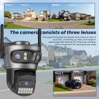 Cámara PTZ Wifi 6K 15MP Con Tres Lentes Y Tres Pantallas Vigilancia Exterior Dual Lens Dual Screens Seguimiento Automático 5Ghz WIFI 6 - details 8