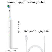 Cepillo De Dientes Eléctrico Con 6 Cabezas De Limpieza Y Estuche De Viaje 3 Modos Recargable Compatible Con Cabezas De Limpieza Oral B - details 6