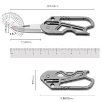 Cuchillo De Aleación De Titanio Plegable EDC Con Llavero Y Colgante Para Abrir Cartas Herramientas De Sobrevivencia Al Aire Libre Cuchillo De Mano Portátil Para Regalo - details 7