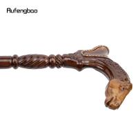 Bastón De Madera Marrón De Caballo Moda Caminante Decorativo Vampire Cospaly Fiesta Mace Varita Halloween Crosier 93cm - details 8