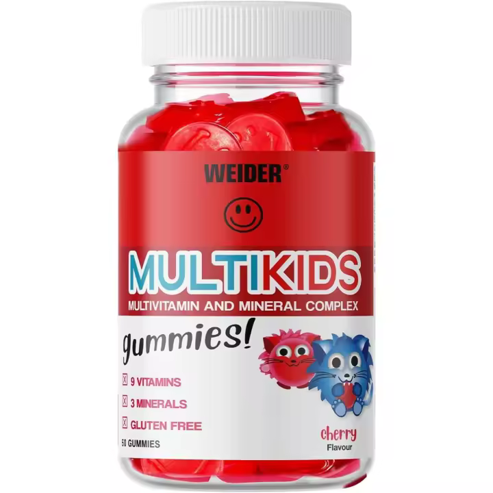 MULTIKIDS (50 GUMMIES) - Weider | Multivitaminas para Niños | Vitaminas Esenciales - 1
