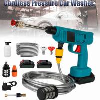 Pistola de lavado de coche inalámbrica de alta presión, generador de pistola de agua, limpiador por pulverización, lavadora de coche para batería Makita de 18V, 30bar - details 0
