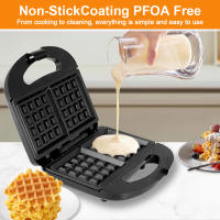 Mini Horno Eléctrico Multifuncional Para Galletas Y Sándwiches Antiadherente Para Desayuno En Casa Máquina De Hornear Postres - details 3