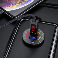 Cargador de coche USB dual 4.8A con voltímetro de pantalla LED Adaptador de teléfono móvil para Coche Moto Barco - details 3