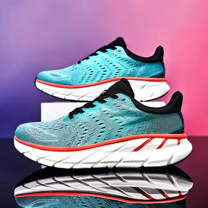 Zapatos De Correr Para Hombre 2023 Moda Algodón Microfibra Talla Grande 39-46 Zapatillas Deportivas De Exterior Estabilidad Transpirables - 1