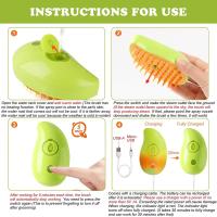 Cepillo De Peluquería Para Perros Y Gatos Eléctrico Con Humo 3 En 1 Cepillo De Masaje Para Animales Elimina Enredos Y Pelo Muerto - details 4