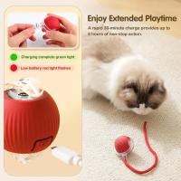 Juguete Interactivo Para Gatos Bola Rodante Automática Con Cola Recargable Inteligente Ratón Para Mascotas Juguete Para Gatos - details 4