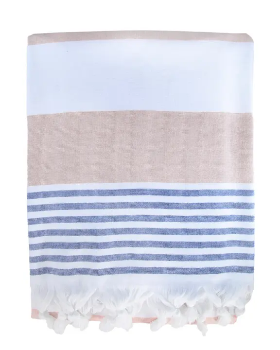 SUN & SURF Toalla de Playa Fina Pestamal Muy Grande - Doble 140x180 Ligera con Gran Capacidad de Absorción y Secado. Algodón 100% - Alta Calidad. - 1
